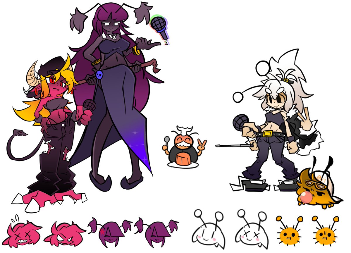 slug_fox's tweet photo. @niitsu_kentaro 先週のばぐりちゃんも含めて。
結構ボディライン意識。過去一色っぽく描いたかも。 https://t.co/P4SXKvNgh1