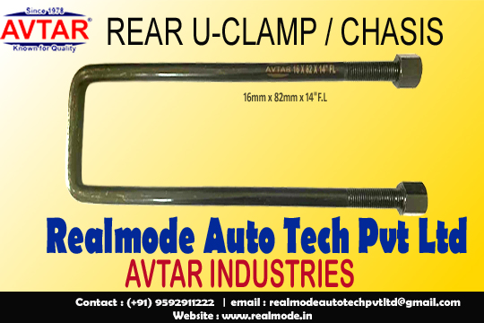 realmode_auto's tweet image. We deal in all types of U BOLTS for Heavy commercial vehicles (HCV) and Light commercial vehicles at best price.
Model no-REAR U CLAMP/ CHASIS, Size- 16 x 82 x 14” FL
realmode.in/u-bolts.php
 #Ubolt #centrebolts #springpins #Centrebolt  #AvtarIndustries #RealmodeAutoTech