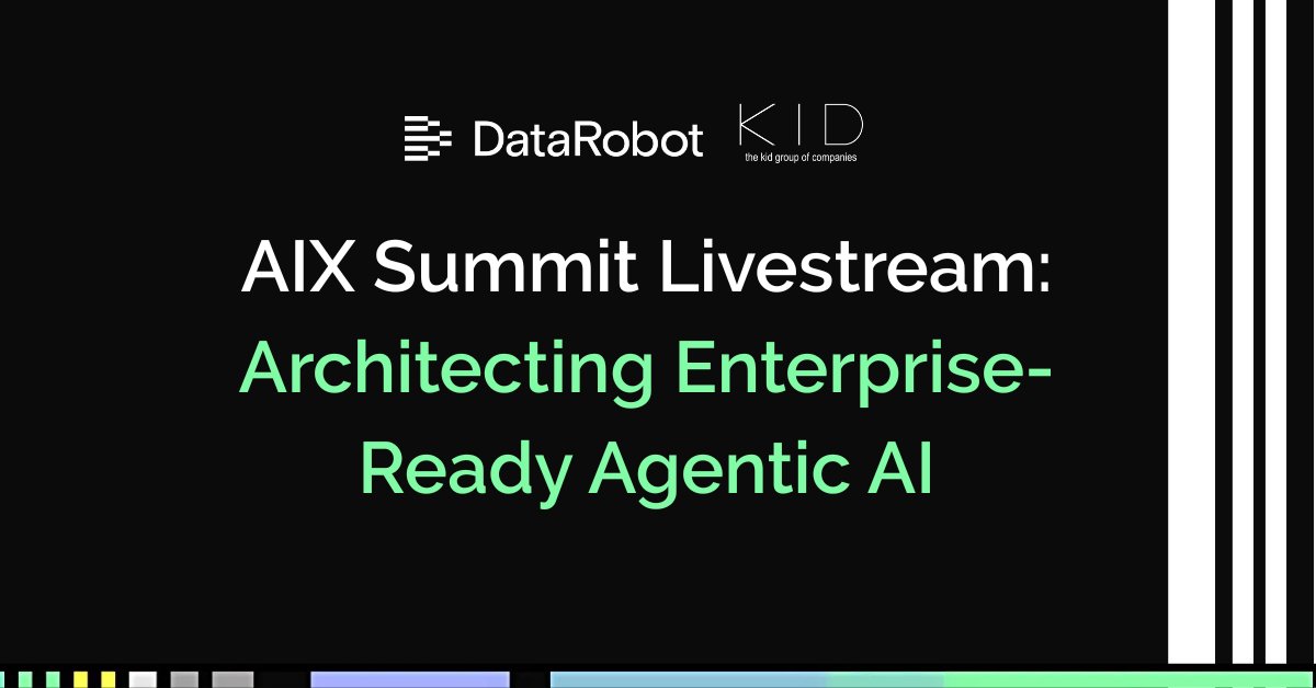 KIDGroup1999's tweet image. 😉 Just in case you missed it…
The #DataRobot AIX Summit was all about AI agents transforming enterprises in real time. 🚀
💡 CIOs: Scale AI beyond pilots
💻 Devs: Deploy agents that perform
Catch the game-changing insights here: bit.ly/3C7k9YT
#KIDGroup #DataRobot