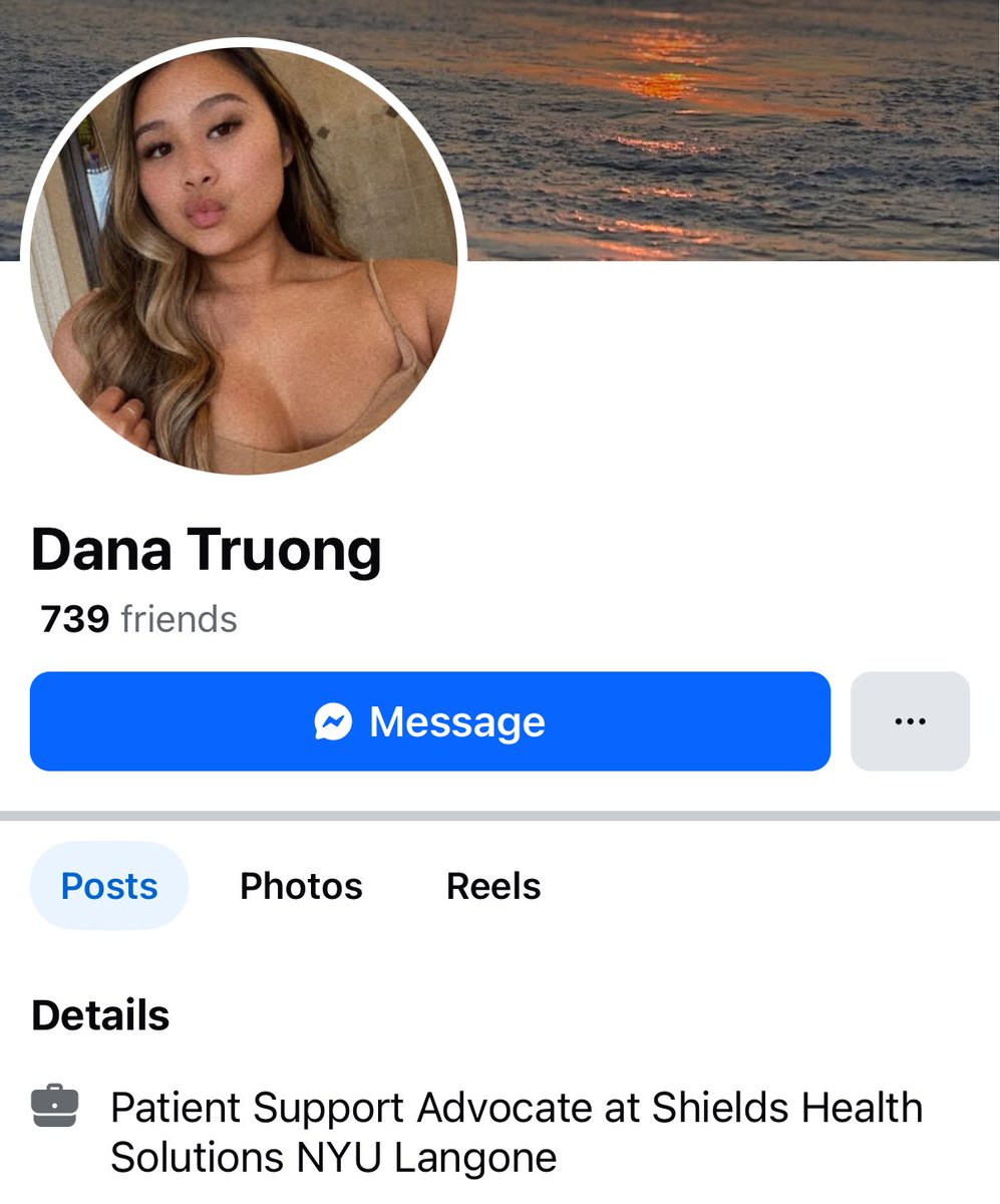 ScottPresler's tweet image. Meet @DanaTruong.

She works for Shield Health Solutions @nyulangone.

You work in healthcare &amp;amp; think it’s funny when people are murdered? So much for, “Do no harm.” 

Dana, don’t even try. I went through all of your pictures to match your tattoos. 

Some spicy ones, too.