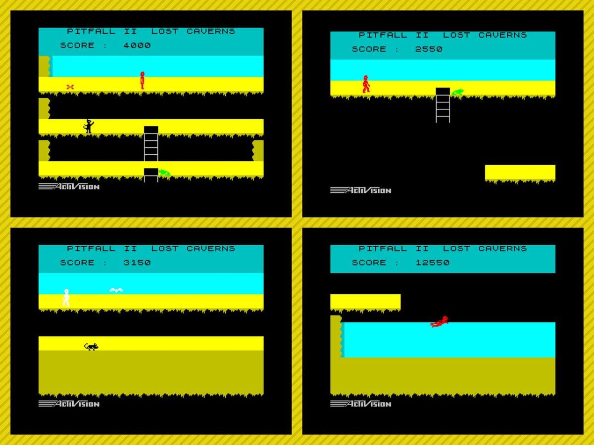 OldSchoolBooks1's tweet image. Today's #retrogaming on the #ZXSpectrum #Pitfall 2, you may need to turn your volume down for this one. It's a lovely rendition of a game I know from the #Atari. It's great fun to play, and the jumps seem easier in this version.