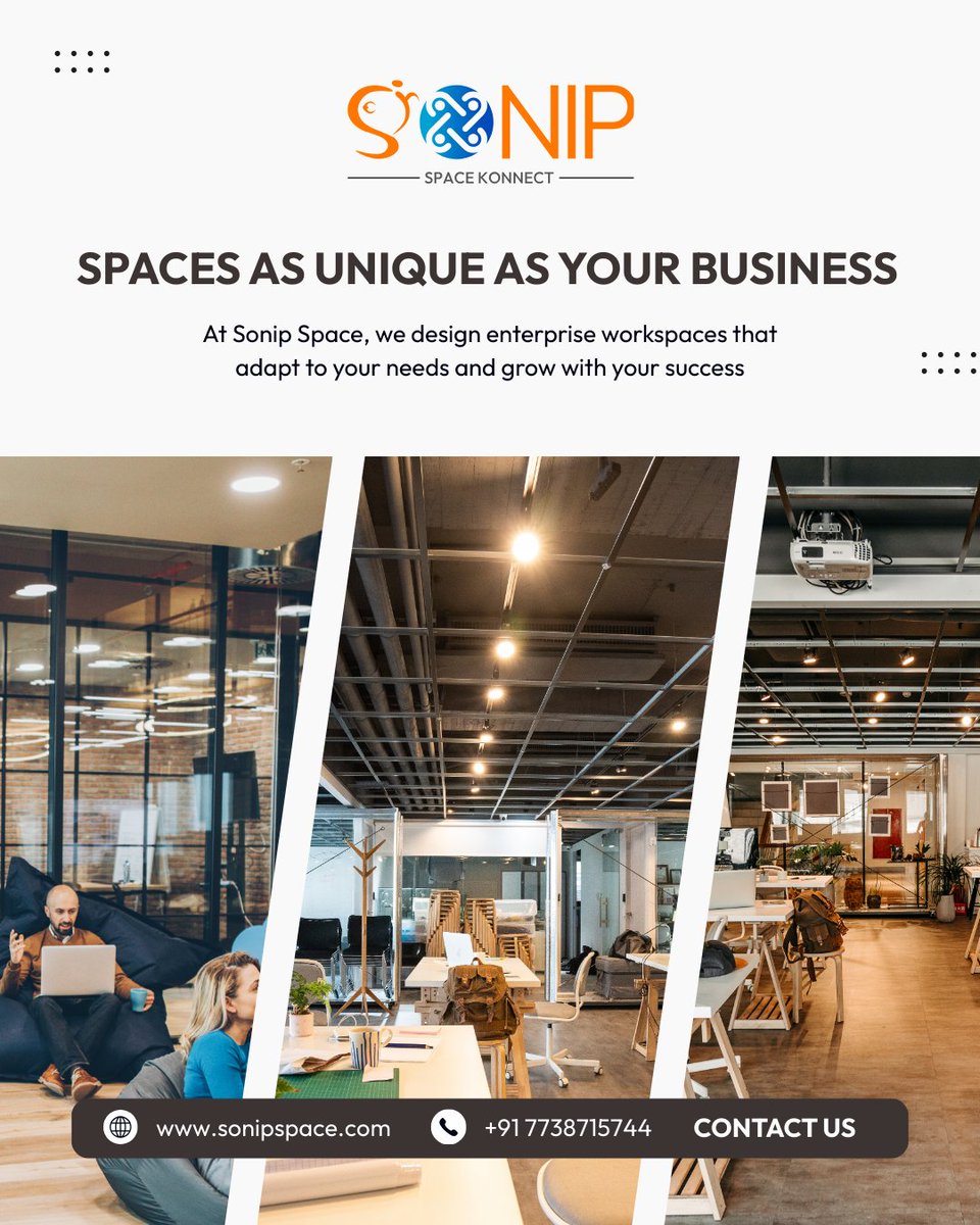 sonipspace's tweet image. Workspaces that grow with your business.
Customized enterprise solutions by Sonip Space — built for efficiency, designed for success.
#SonipSpaceKonnect #EnterpriseSolutions #WorkspacesThatWork