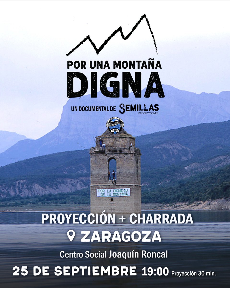 En Zaragoza nos vemos el 25 de Septiembre en el Centro Joaquín Roncal.
eldiariodehuesca.com/actualidad/mov…