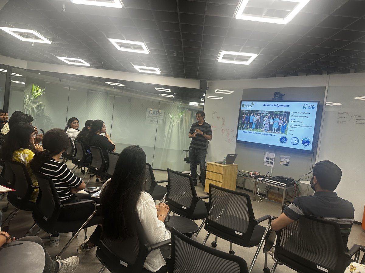 We had the privilege of hosting two inspiring scientists at CHINTA!
Dr. Sanjay Sane (NCBS), a renowned neuroscientist, shared his pioneering work on sensorimotor integration in insect flight.
<a href="/sudiptatung/">Sudipta Tung</a> Dr. Tung spoke on diet-driven plasticity &amp; adaptation across generations.