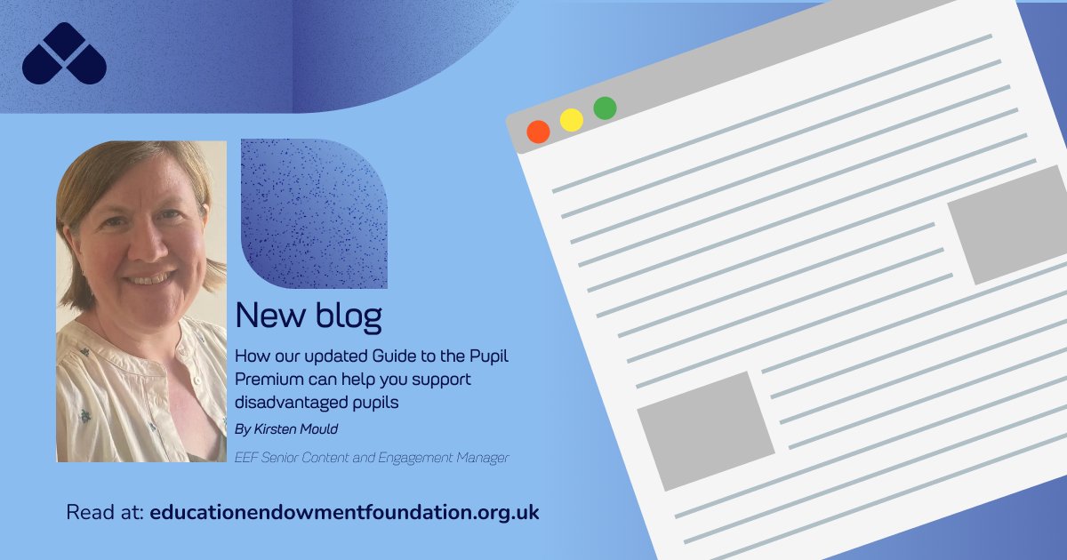 EducEndowFoundn's tweet image. 📢 New EEF Guide to the Pupil Premium
💡 Practical, step-by-step framework
📘 Evidence you can trust
🍎 Tiered approach: teaching, support and wider strategies
Make sure every pound of funding makes a difference.
🔗Check out @kirsten_mould’s blog: ow.ly/alvm50WUpl5