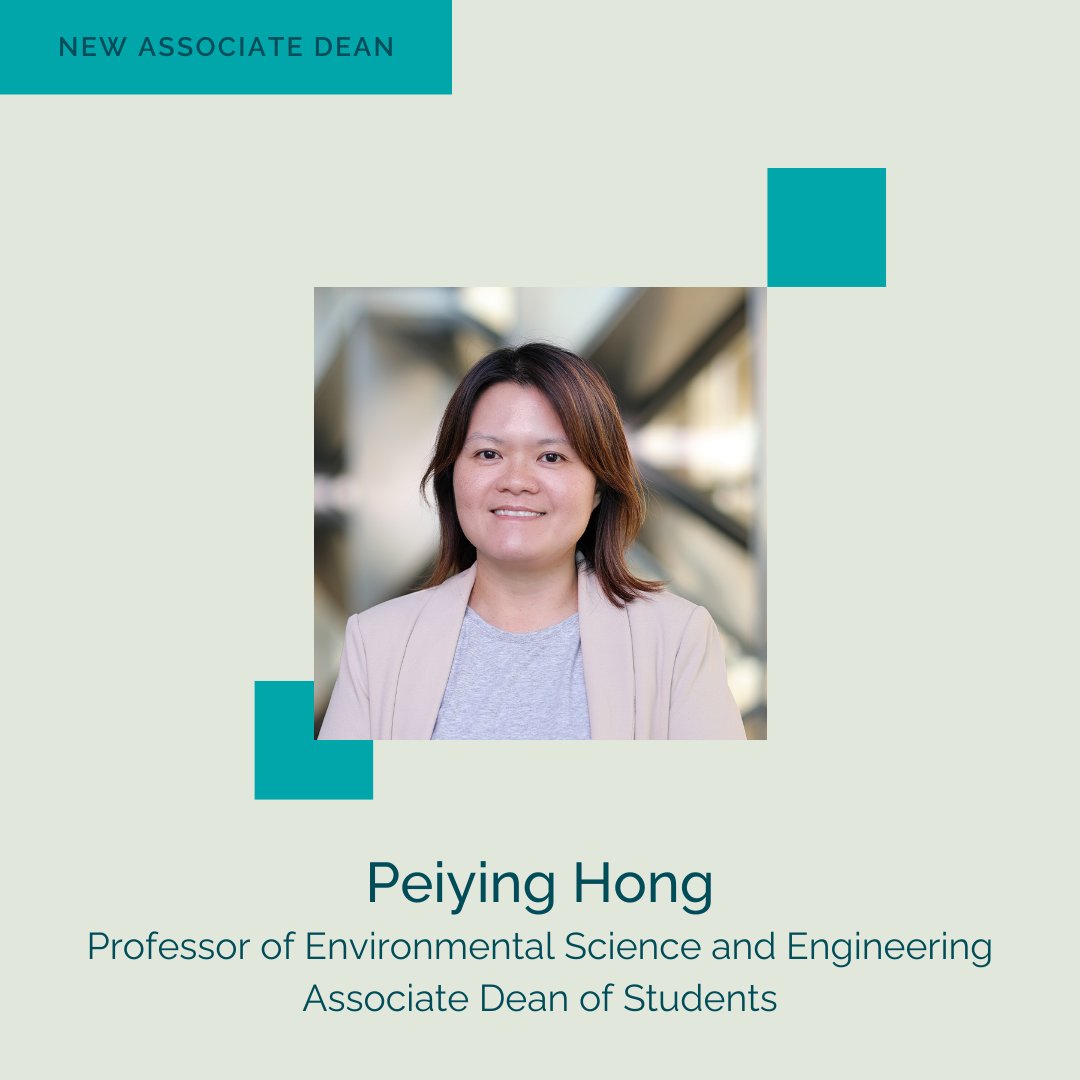 KAUST BESE (@kaust_bese) on Twitter photo We are pleased to announce that Professor Peiying Hong (<a href="/EnvMicroSafety/">Peiying Hong</a>) has been appointed as the new BESE Associate Dean of Students. Professor Hong shared: “I look forward to working with faculty colleagues and students to foster a thriving environment where BESE students can We are pleased to announce that Professor Peiying Hong (<a href="/EnvMicroSafety/">Peiying Hong</a>) has been appointed as the new BESE Associate Dean of Students. Professor Hong shared: “I look forward to working with faculty colleagues and students to foster a thriving environment where BESE students can