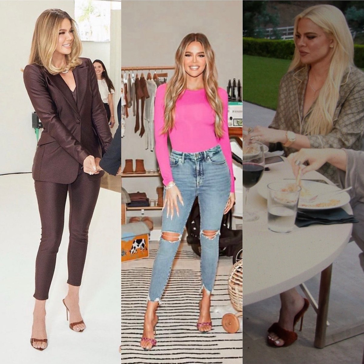 The iconic <a href="/khloekardashian/">Khloé</a> in her Kandee.co.uk 👠👀 looking AAAAMAZING !!! #khloekardashian