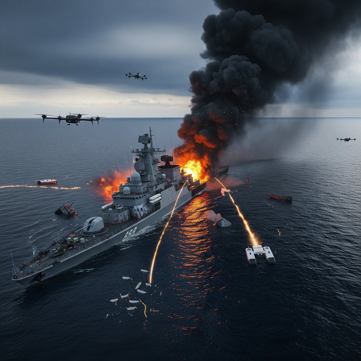 🇷🇺Российский корвет «Ивановец» затонул💥 в Чёрном море, примерно в 12 км от Донузлава, недалеко от оккупированного 🇺🇦Крыма. Причина: 🇺🇦украинские морские беспилотники MAGURA V5.🔥💥🔥