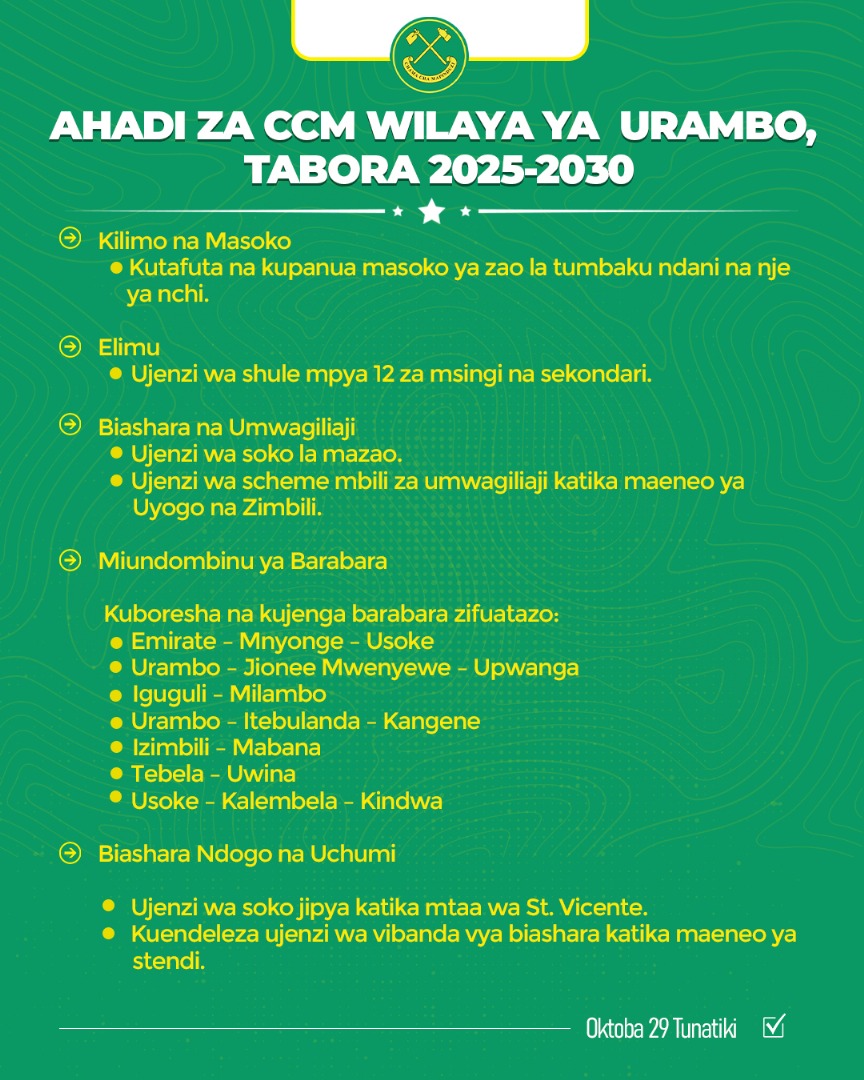 TABORA OKTOBA TUNATIKI ✅️