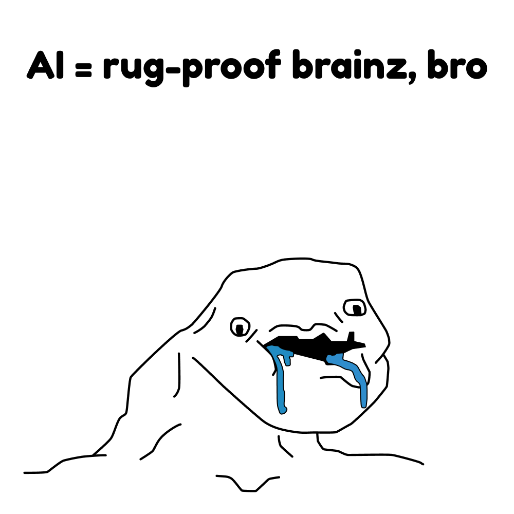 GM Free Mint on Ethereum - Nov 29 2025 📆

NFT Traits
Type: AI Expert
Eye Color: Black
Expression: Locked In
Skin Tone: Like A Ghost
Text: Rug-Proof Brainz