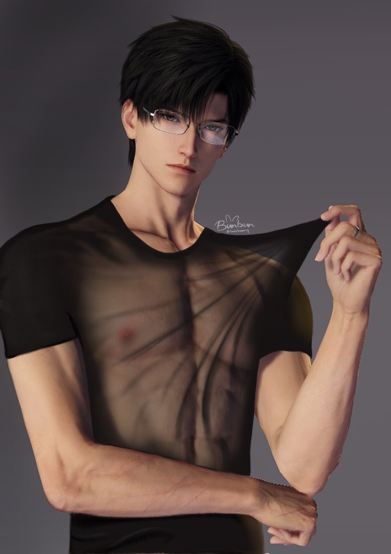 I don’t think zayne is all that impressed with the new sports shirt we got him 🤔

[ #Zayne #黎深 #LoveandDeepspace #恋と深空 ]