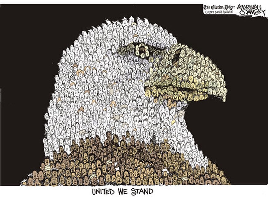 Today is 9/11. This is how we responded on 9/12 — a cartoon from a long time ago.