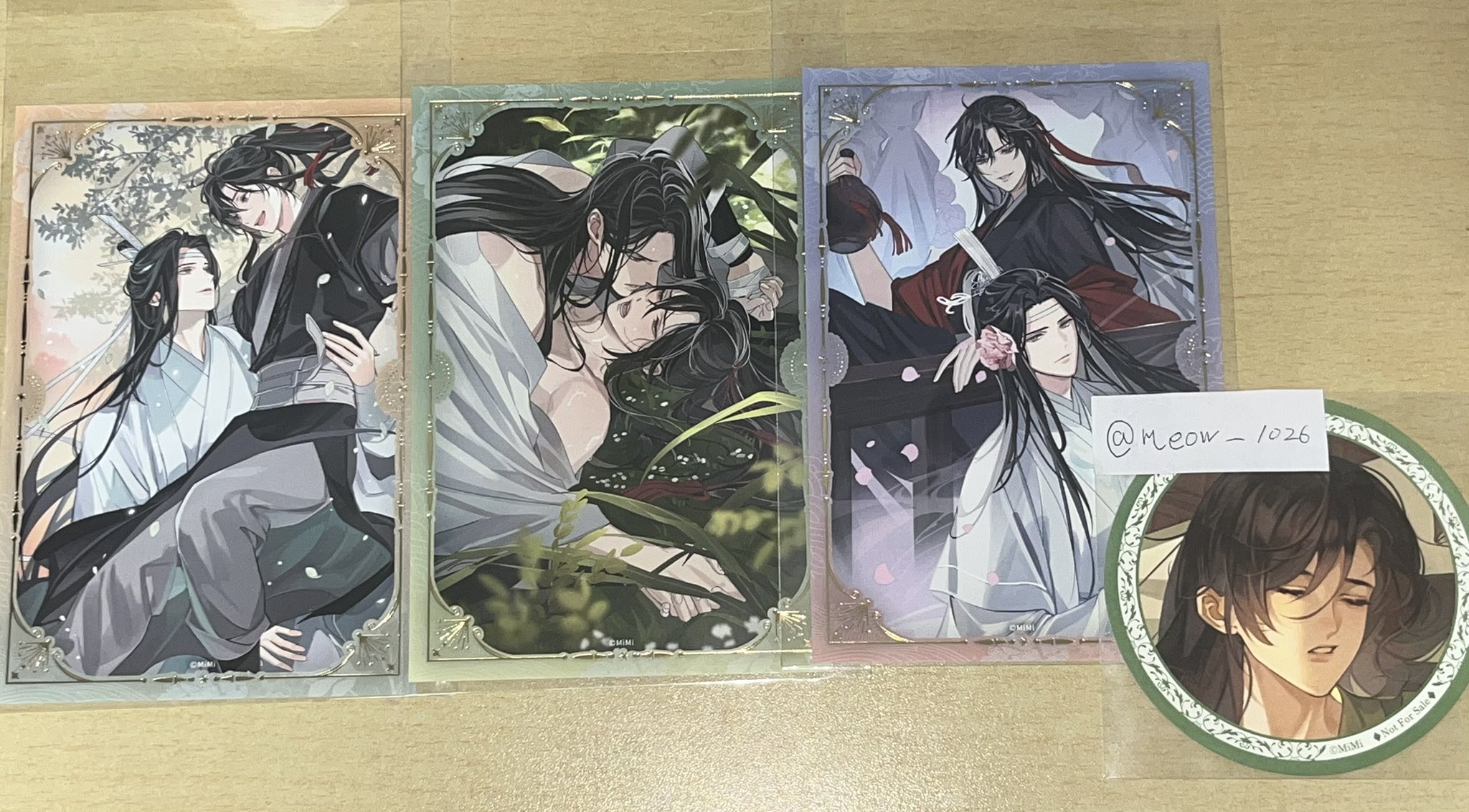 扉絵箔押しイラストカードコレクション　完結記念展 魔道祖師 魔道祖師 完結記念展 扉絵箔押しイラストカード イラストカード