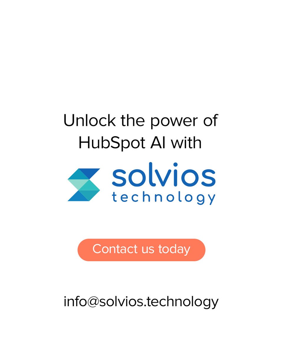 solviostech's tweet image. HubSpot AI isn’t about replacing human connection — it’s about strengthening it. 💬
By focusing on the leads that matter and building real connections.
👉 Learn more: solvios.technology/crm-erp/hubspo…
#HubspotAI #BusinessGrowth #SolviosTechnology