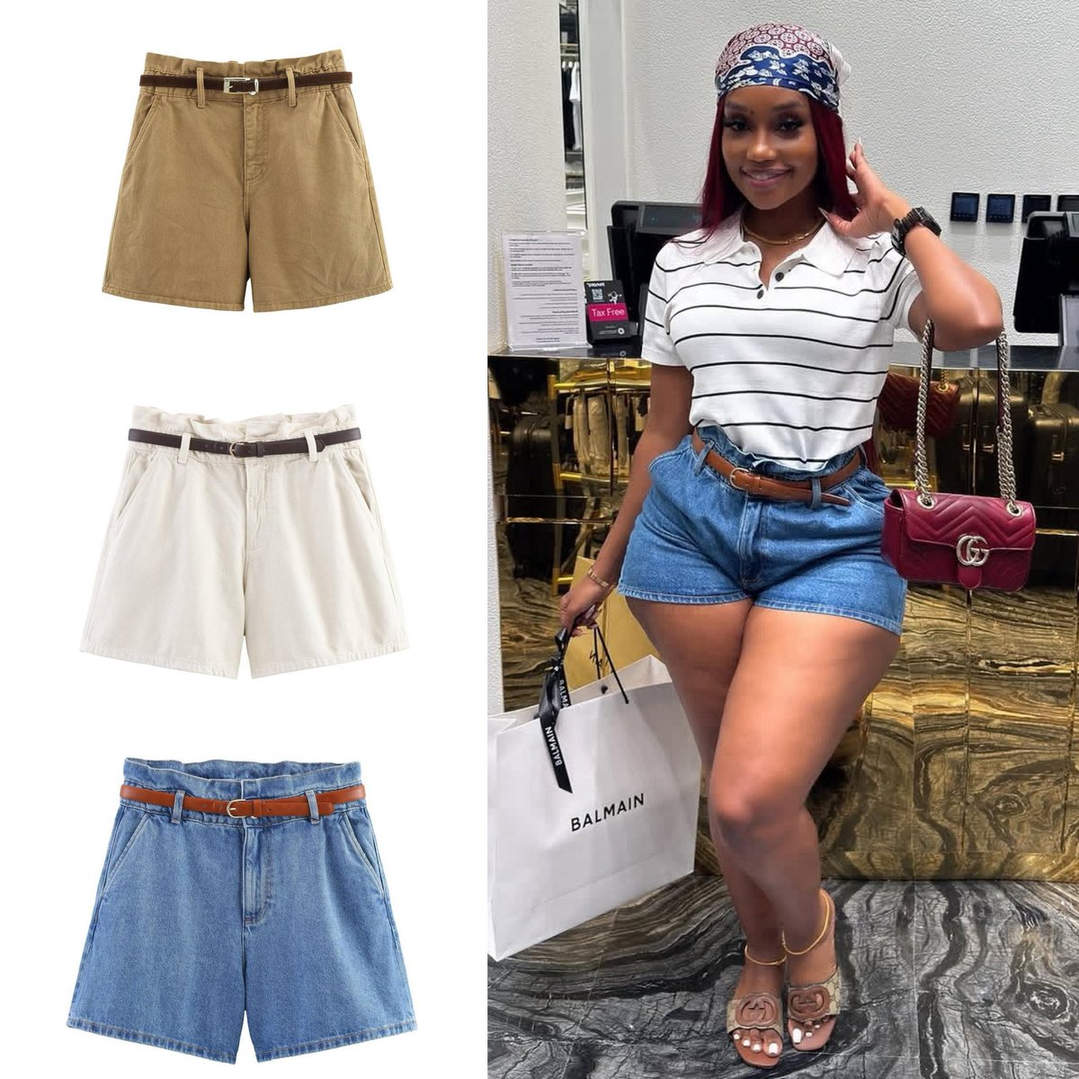 Classictrendx's tweet image. 🔥 New In 🔥
ZR Belted Denim Short 👖✨

💰 35,000 | Sizes: S M L
🎨 3 Colors | ✅ Topnotch Quality

Trendy. Chic. A must-have 😍👌

#ClassicTrends #AbujaFashion #DenimShorts #NaijaFashion #LuxuryStyle