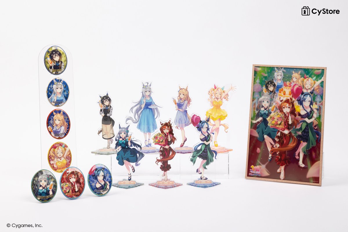 Cygames_EN's tweet image. A new selection of merch celebrating the 4.5th anniversary of the Japanese release of Umamusume: Pretty Derby is now available for preorder!

Preorders open until 11 p.m., Sep 28 (PT). Order here: cystore.com/Form/Product/P…

Global shipping available via @Buyee!

#Umamusume #CyStore