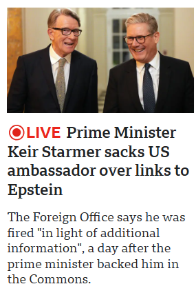 Det kan godt blive et lidt akavet pressemøde, når Trump i næste uge er på statsbesøg i UK. 

Den britiske regering har netop fyret sin USA-ambassadør for hans tætte forbindelser til Jeffrey Epstein.

Hvad synes premierminister Keir Starmer om Trumps forbindelser til Epstein?