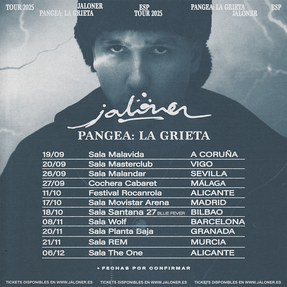 BuenaCalleMedia's tweet photo. “Cuando la grieta duele, también enseña.”
#Jaloner  presenta PANGEA: LA GRIETA, un tour íntimo, profundo y necesario.

📅 19 sep · #ACoruña – Sala Malavida
📅 20 sep · #Vigo – Sala MasterClub

🎫 https://t.co/vCFJaG9WzH

@Jaloner https://t.co/symcXQVdJd