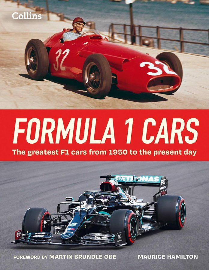 Delighted to have 'Formula 1 Cars' published today. 50 of the great F1 cars from the past 75 years. Thanks to <a href="/HarperNonFic/">HarperNonFiction</a> for their superb production, <a href="/DLuxAssociates/">DLuxAssociates</a> for helping make it happen, <a href="/Oliverowen64/">Oliver Owen</a> for 'keeping an eye', and <a href="/MBrundleF1/">Martin Brundle OBE</a> for his much-valued Foreword.