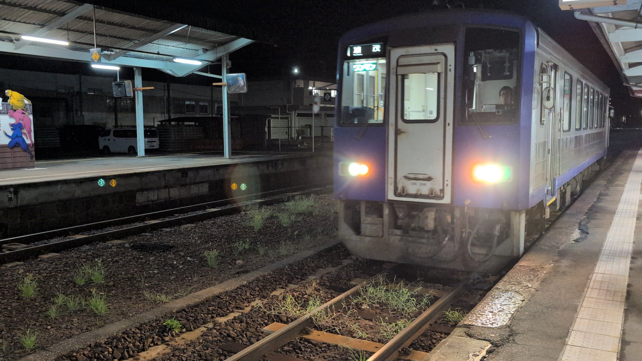 夜行急行能登、津軽案内板　まるも 夜行急行能登、津軽案内板 まるも 夜行急行能登、津軽案内板