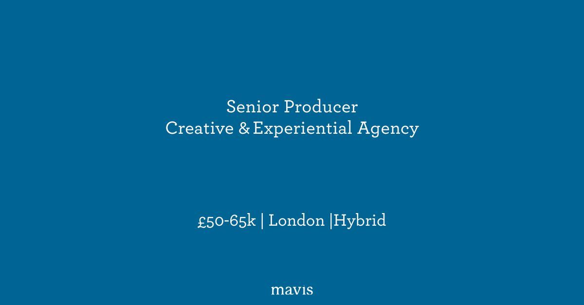 hellomavis_'s tweet image. 🚀 We’re on the lookout for a Senior Events Producer to join a leading creative team in London.

If you love delivering live, digital &amp;amp; hybrid experiences — this one’s for you.

Apply here:👇 
hellomavis.com/job/senior-eve… 

#events #producerjobs #londonjobs #experiential #hiring