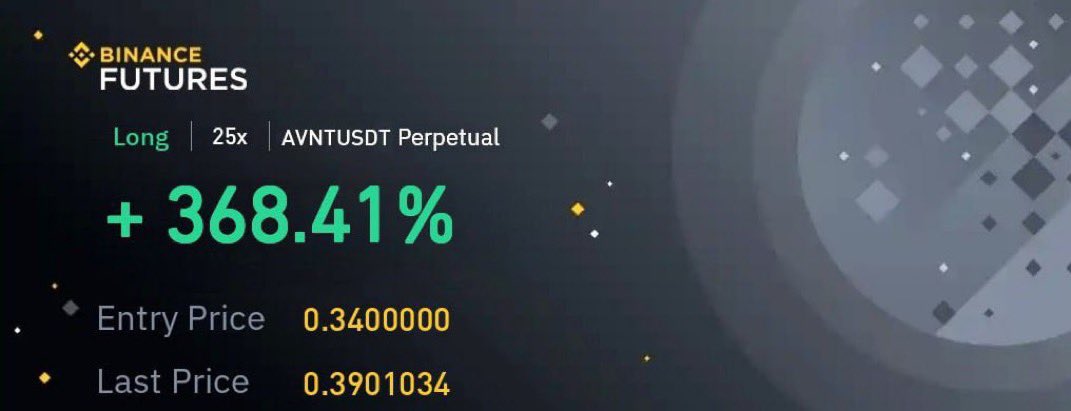 $AVNT
LONG
LEV 25x
ENTRY: 0.34

TP: 
0.36✅
0.38✅

PM ME TO JOIN VIP AND INVEST:

t.me/+lZgDo_MYD6oxZ…

#bitcoin  #crypto #btc #eth #altcoin #trading #signal #memecoin #forex #xau #investing #gold #blockchain #AVNTUSDT