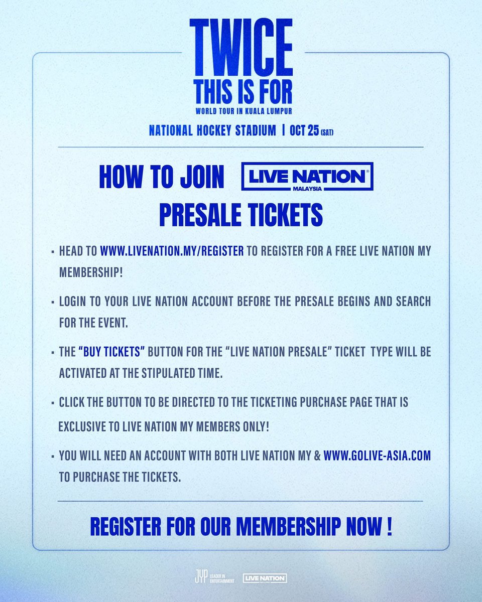 Olaf0319's tweet photo. [Twice <This is For> World Tour in Malaysia 🇲🇾 Tickets Service]

📌 Tickets Change Rm1**/per tic (Refundable)
📌 Experience (can refer below)
📌 Limited slot 

Dm if interested 
#Twice #TWICE_THISISFOR_WORLD_TOUR #TWICE_THISISFOR_WORLD_TOUR_KL https://t.co/2uXyH0PHEr