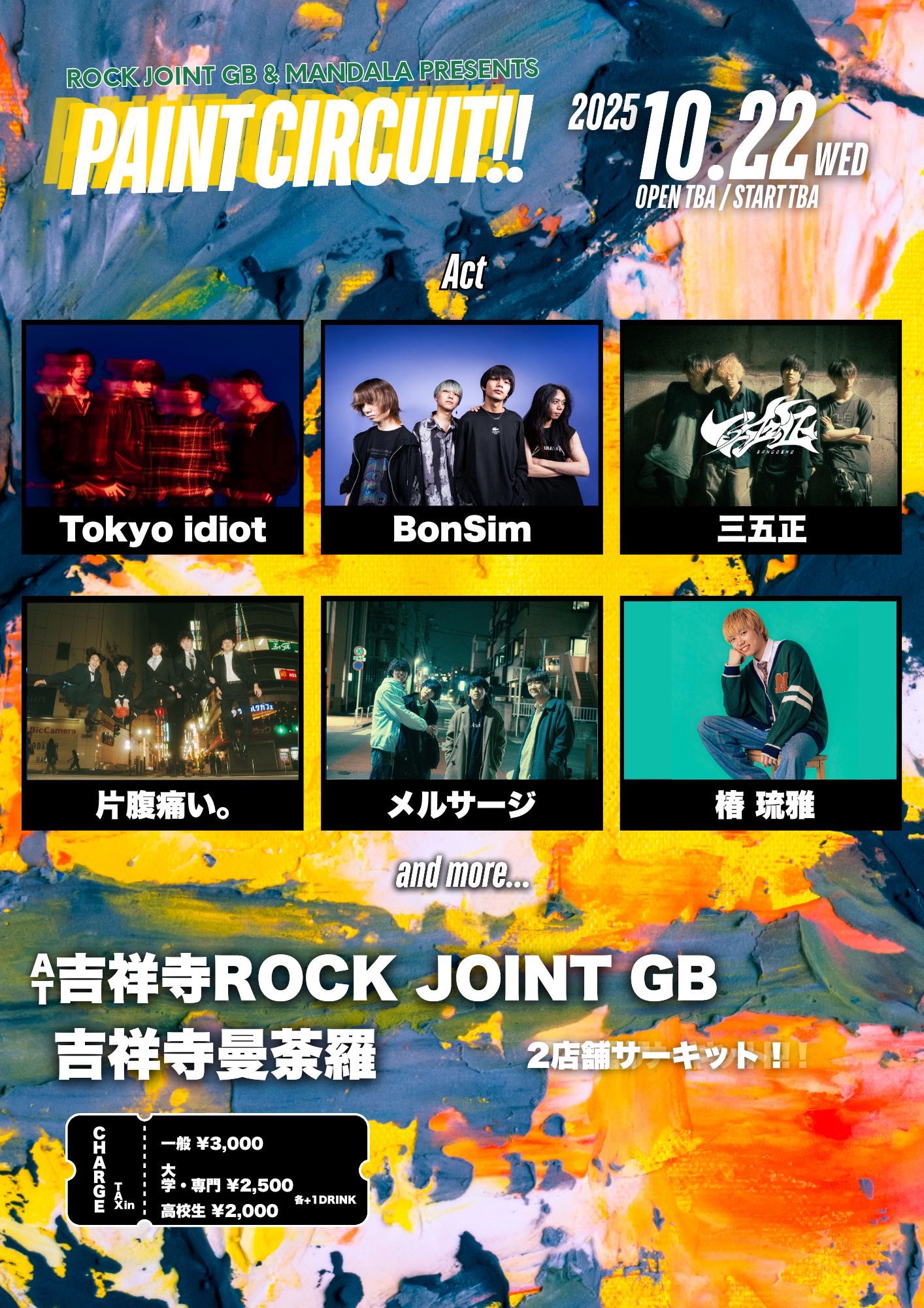 BMTH リトグラフ　大阪 個展のお知らせ] 今回はここ数年継続している赤青の展開に画面