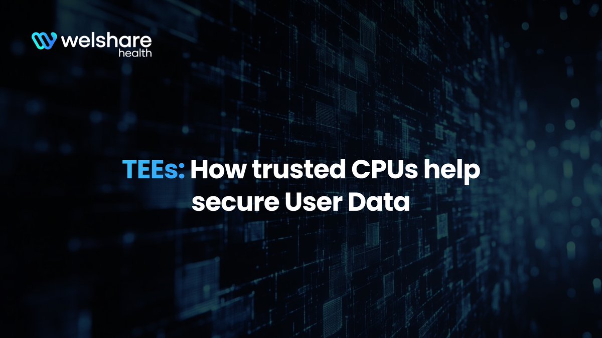 welsharehealth's tweet photo. The cornerstone problem Welshare is solving: How can we make health data accessible to AI while keeping it private and its owners in the loop? One relevant technology that helps answering this are TEEs, so let us explain 🧵👇