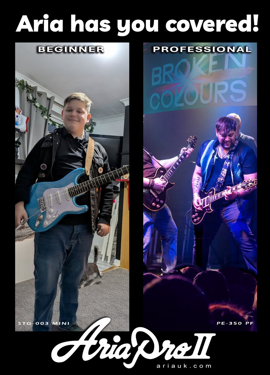 Aria covers all your guitar needs!
ariauk.com
#aria #ariapro2 #ariapro #ariguitar #guitar #electricguitar #guitarist #band #music