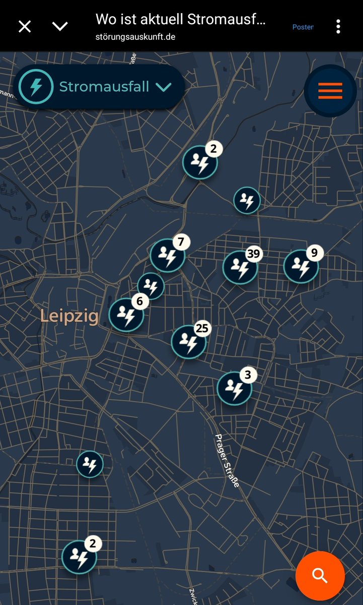 Etwas großflächigerer #Stromausfall im Zentrum Nord/Ost #Leipzig... was ist denn hier los?