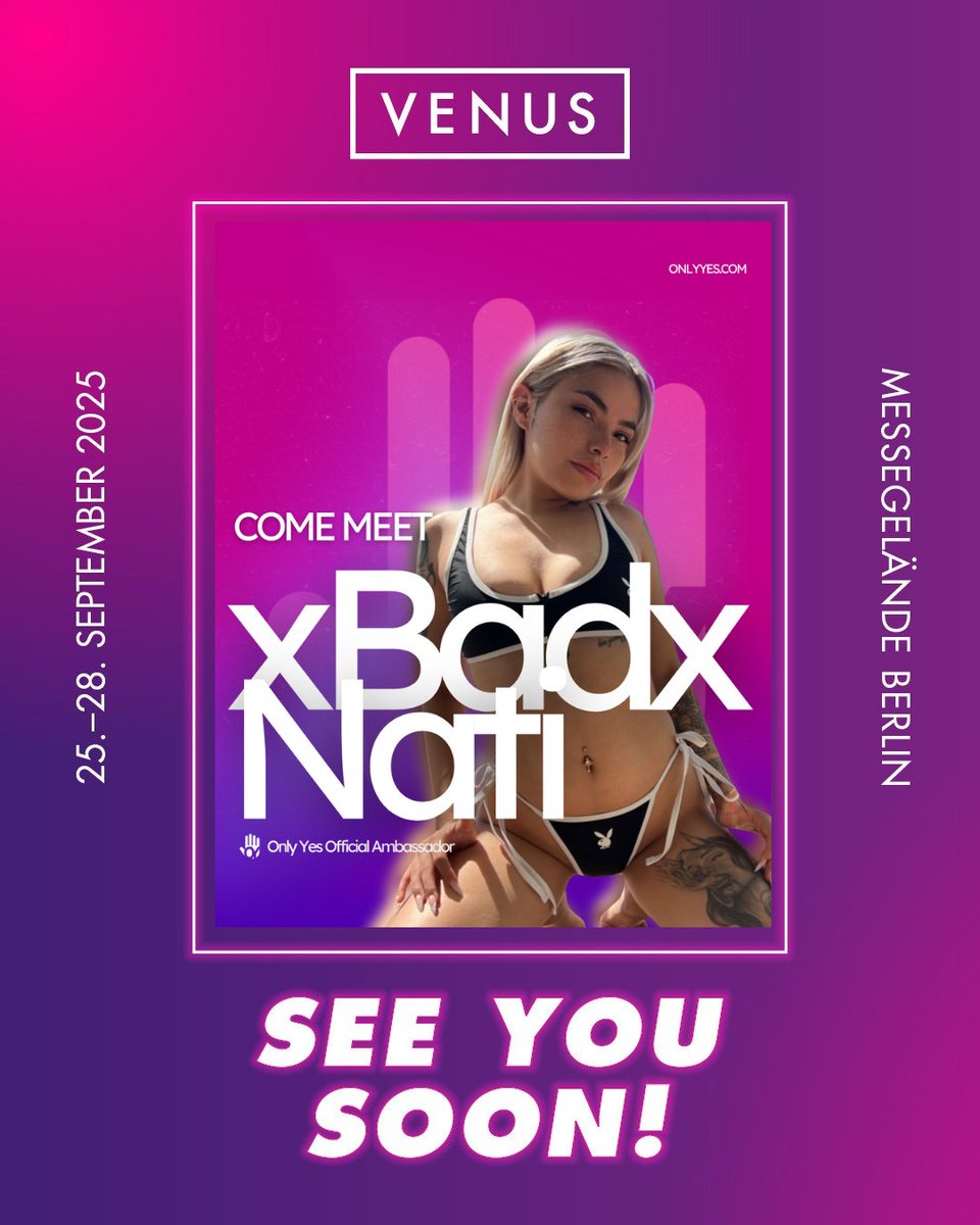 onlyyes_'s tweet photo. Get Tempted… Whispers are true, our irresistible, stunning ambassadors are the next to be revealed, and they’ll be joining us at Venus Berlin, 25–28 September.  Step closer… find us at the Only Yes booth, where they’ll be waiting for your love, your fire, your touch 🔥📷📷  #onlyyes #berlin #venus #venusberlin25