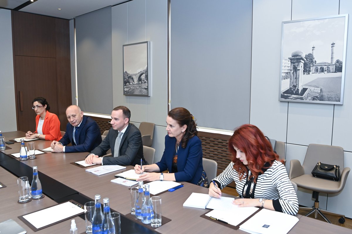 Today, I had the pleasure of welcoming Mr. Damjan Jović, State Secretary of the Ministry of Foreign Affairs of the Republic of #Serbia. 

Our meeting focused on a broad range of topics of the strategic partnership between Azerbaijan and Serbia, including economic cooperation,