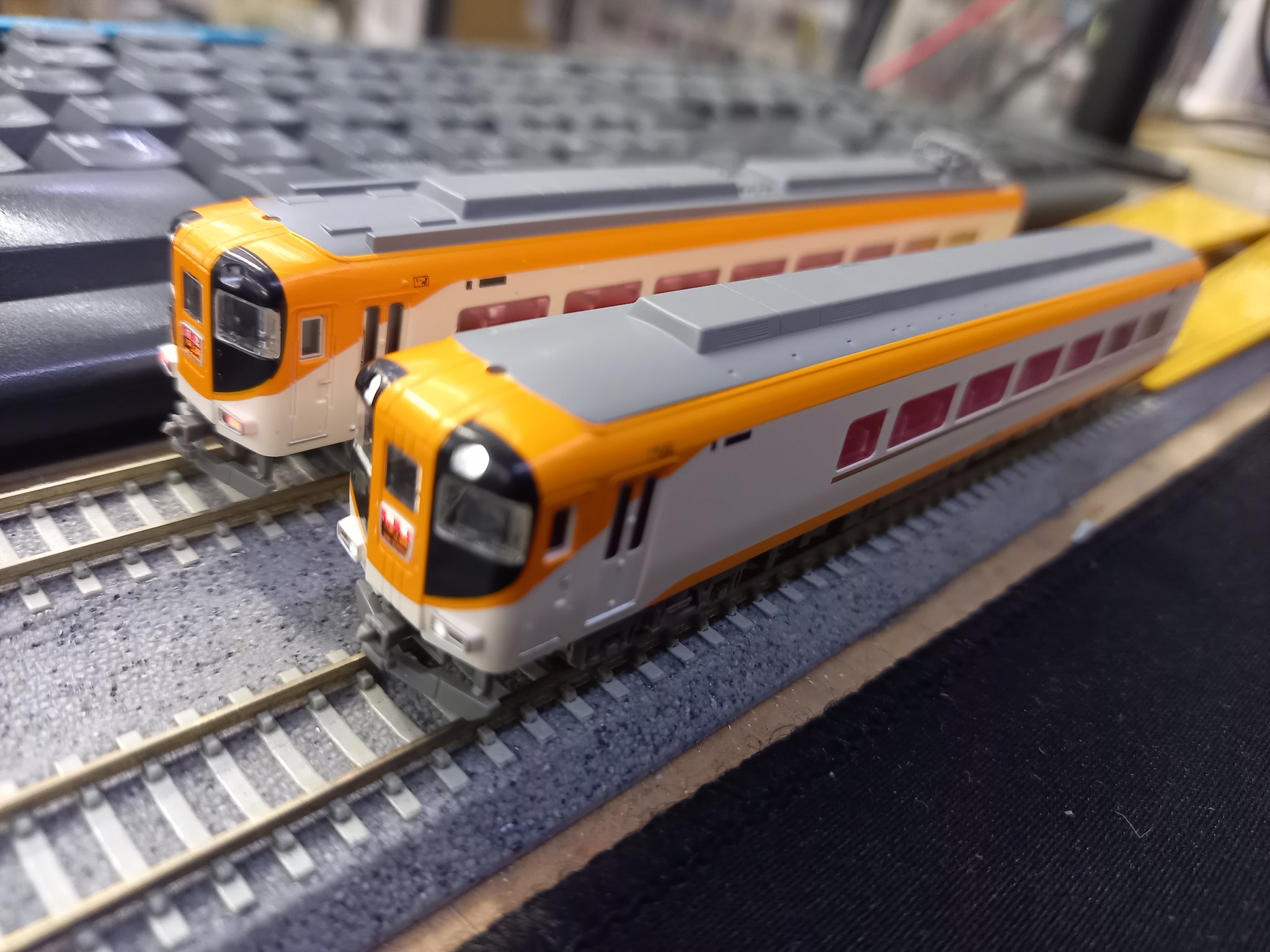 GREENMAX 近鉄12410系 Nゲージ 鉄道模型 30464＞近鉄12410系（12412編成・旧塗装・喫煙室付き・貫通路開