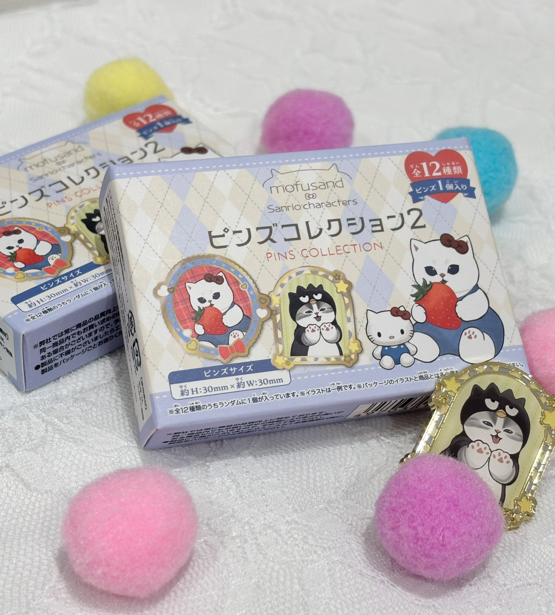 mofusand×サンリオキャラクターズ　ピンズコレクション2　1BOX mofusand×サンリオキャラクターズ ピンズコレクション2(全12種