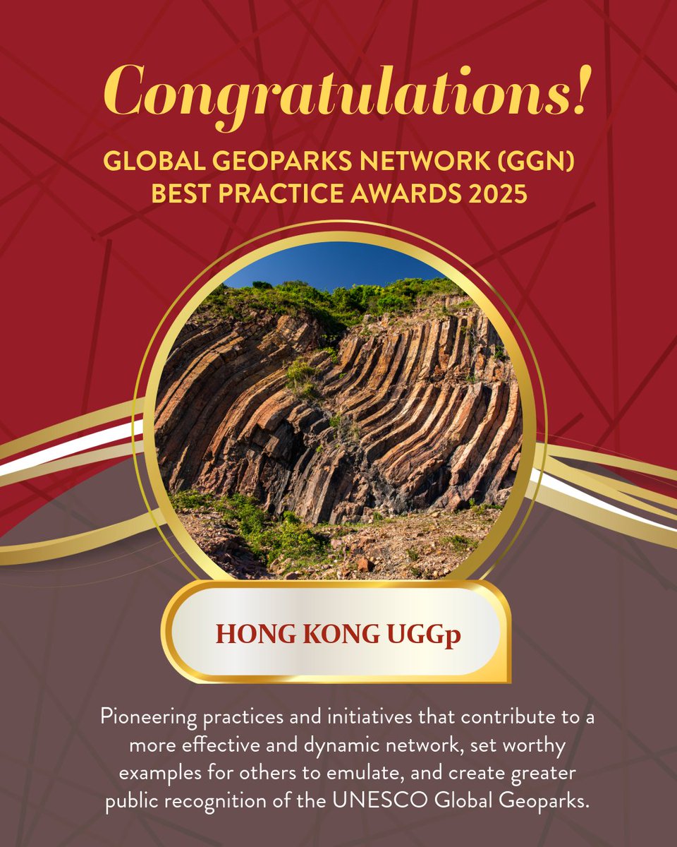 APGN_info's tweet photo. Congrats to Yandangshan, Hexigten, Hong Kong &amp; Cao Bang UGGps for receiving Best Practice Award during 11th Int'l Conference on UGGps held in Kutralkura UGGp on 10 Sep. Danxiashan UGGp was awarded 2nd winner of Int'l GGN Film Festival. It showcases great work of APGN Geoparks🥳 https://t.co/S2Hv8WpEfm