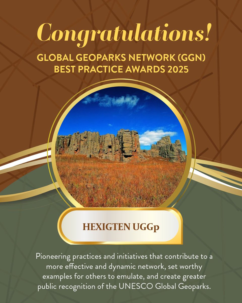 APGN_info's tweet photo. Congrats to Yandangshan, Hexigten, Hong Kong &amp; Cao Bang UGGps for receiving Best Practice Award during 11th Int'l Conference on UGGps held in Kutralkura UGGp on 10 Sep. Danxiashan UGGp was awarded 2nd winner of Int'l GGN Film Festival. It showcases great work of APGN Geoparks🥳 https://t.co/S2Hv8WpEfm