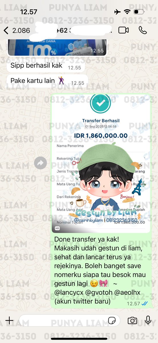 — ★! Alhamdulillah masuk lagi gestun instan banget hari ini: 

• CC Bank Mega 2.000.000 get 1.860.000💫

🎀🌷Siniii yang mau jasa cairin limit bisa sama aku aja fee termurah start 7% avail semua pylater :P 

TESTI 9.400++