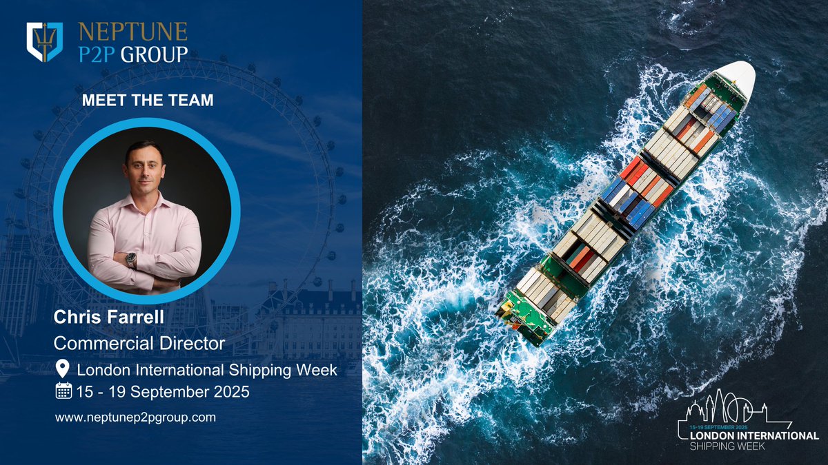 neptune_p2p's tweet photo. 🚢#LondonInternationalShippingWeek2025! @LISWOfficial Neptune P2P Group is connecting with maritime leaders and showcasing how we keep people and assets compliant and secure in complex environments. Book your meeting request at: https://t.co/Wvkaj3jcHF @Chrisfarrell01
⚓🌍 https://t.co/dsv2mnOHgW