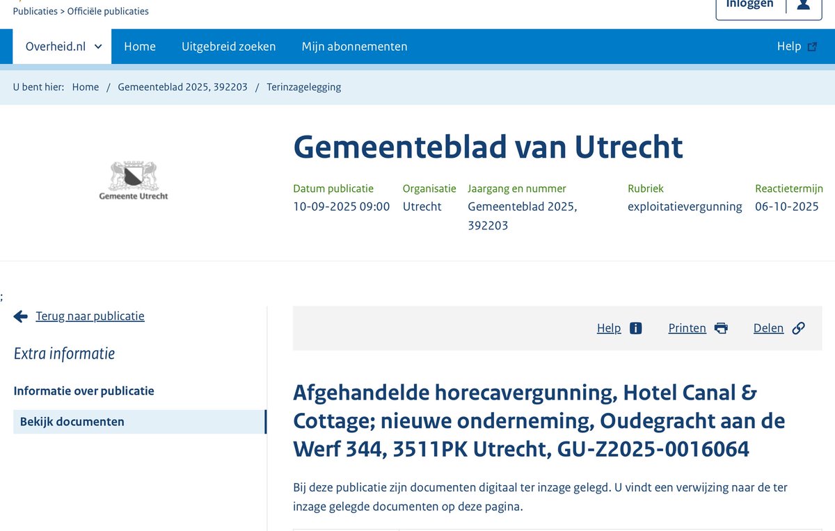 Goedemorgen!

Een mooie Nederlandse naam! 
Hoewel omwonenden nu al last hebben van rolkoffers en luidsprekende personen, ziet de gemeente geen aanleiding om overlast te verwachten 🤡.
En wisten jullie dat in horeca B shisha gerookt mag worden???

zoek.officielebekendmakingen.nl/gmb-2025-39220…