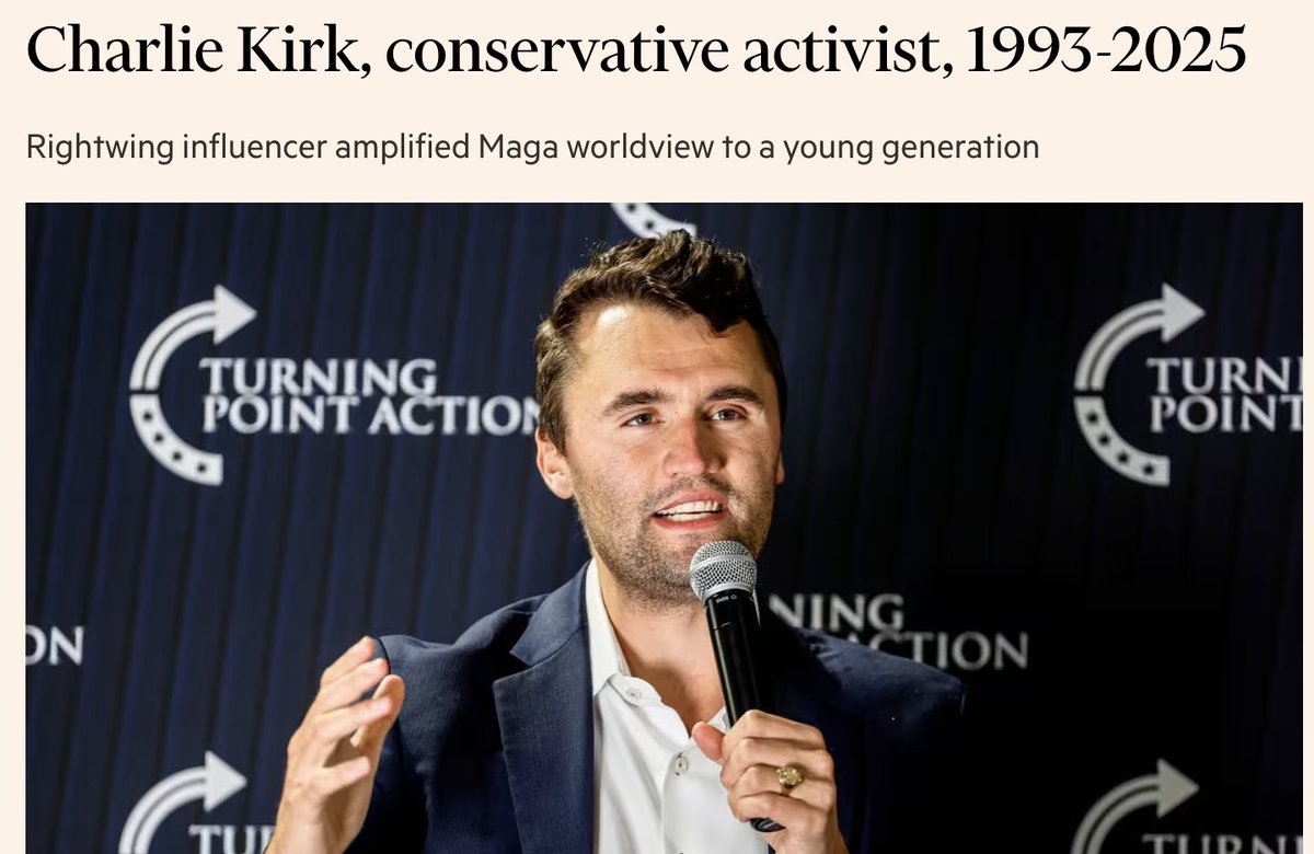 macroschema's tweet image. Quite amazing how @FT is celebrating a white supremacist killed in gun violence calling him as a "conservative activist" 

All thanks to #whiteprivilege 

Same guy once said “If I see a Black pilot, I’m going to be like, ‘Boy, I hope he's qualified.’”