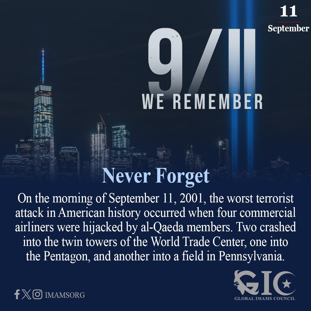 On the morning of September 11, 2001, the worst terrorist attack in American history occurred when four commercial airliners were hijacked by al-Qaeda members. Two crashed into the twin towers of the World Trade Center, one into the Pentagon, and another into a field in