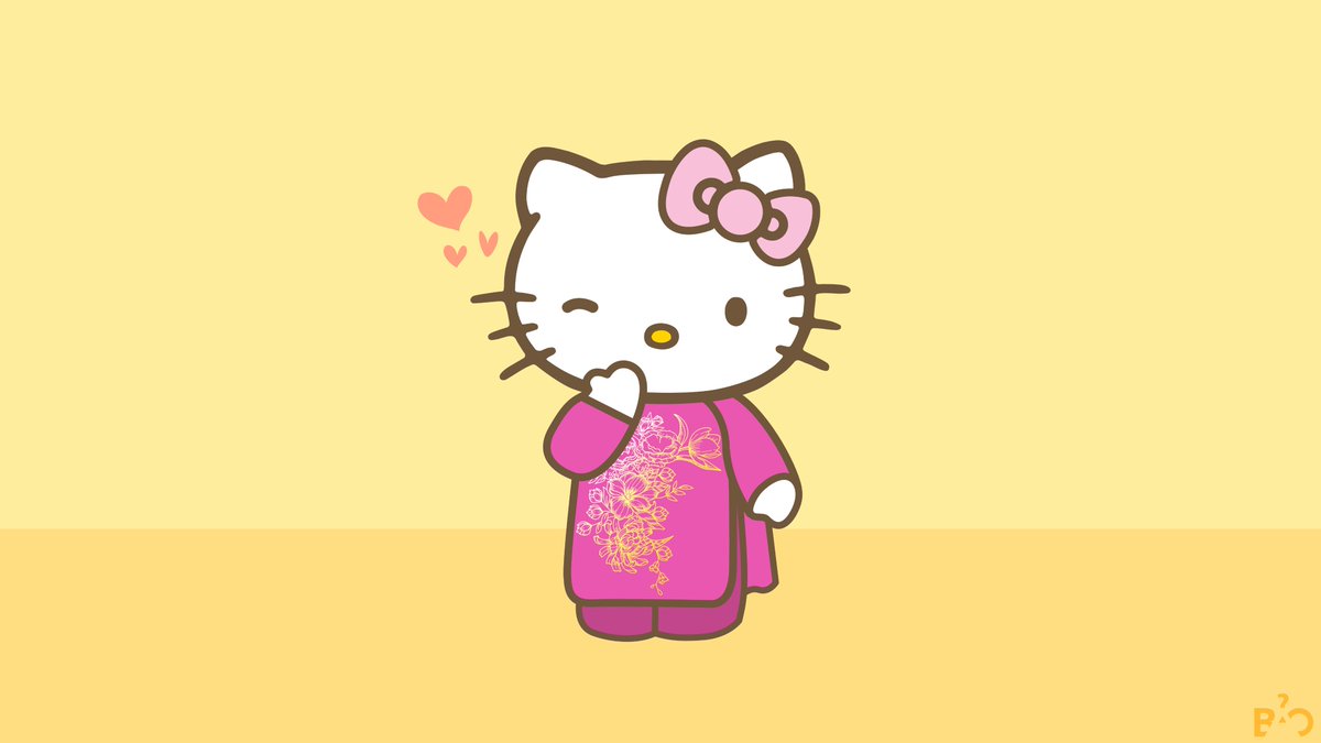 baohouse's tweet photo. #DeviantArt took down my the #fanart I made of #HelloKitty wearing #Vietnamese áo dài, áo nhật bình, and áo bà ba, so just posting them back up. #aodai #aonhatbinh #aobaba #vietphuc https://t.co/oXdKBTrkEG