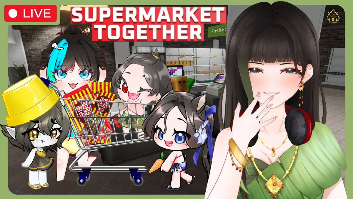 【🔴Collab】Supermarket Together ft.VTG ซุปเปอร์มาเก็ตผีมีอะไรขายบ้าง?
รายชื่อพนง.
<a href="/raneetani/">Ranee💀🍌ตานี『VTG』</a> 
<a href="/Fallyn_VTG/">Fallyn 🤌🏻 『VTG』|| VArtist on VGEN (rest)</a> 
<a href="/Kuro_VTG/">Kuro『VTG』</a> 
<a href="/sirin_vtg/">sirin🙊👅『VTG』</a> 
<a href="/Boonlan_VTG/">Boonlan🐴🌕 I『VTG』</a> 

🗓️ คืนนี้
⏰ 3 ทุ่ม
🛒 youtube.com/live/sMi_gkWXR…

---
#VTG13TH #วีผีไทย #วีทูปเบอร์ไทย #VtuberTH #Vtuber #RaneeTani #ตานี