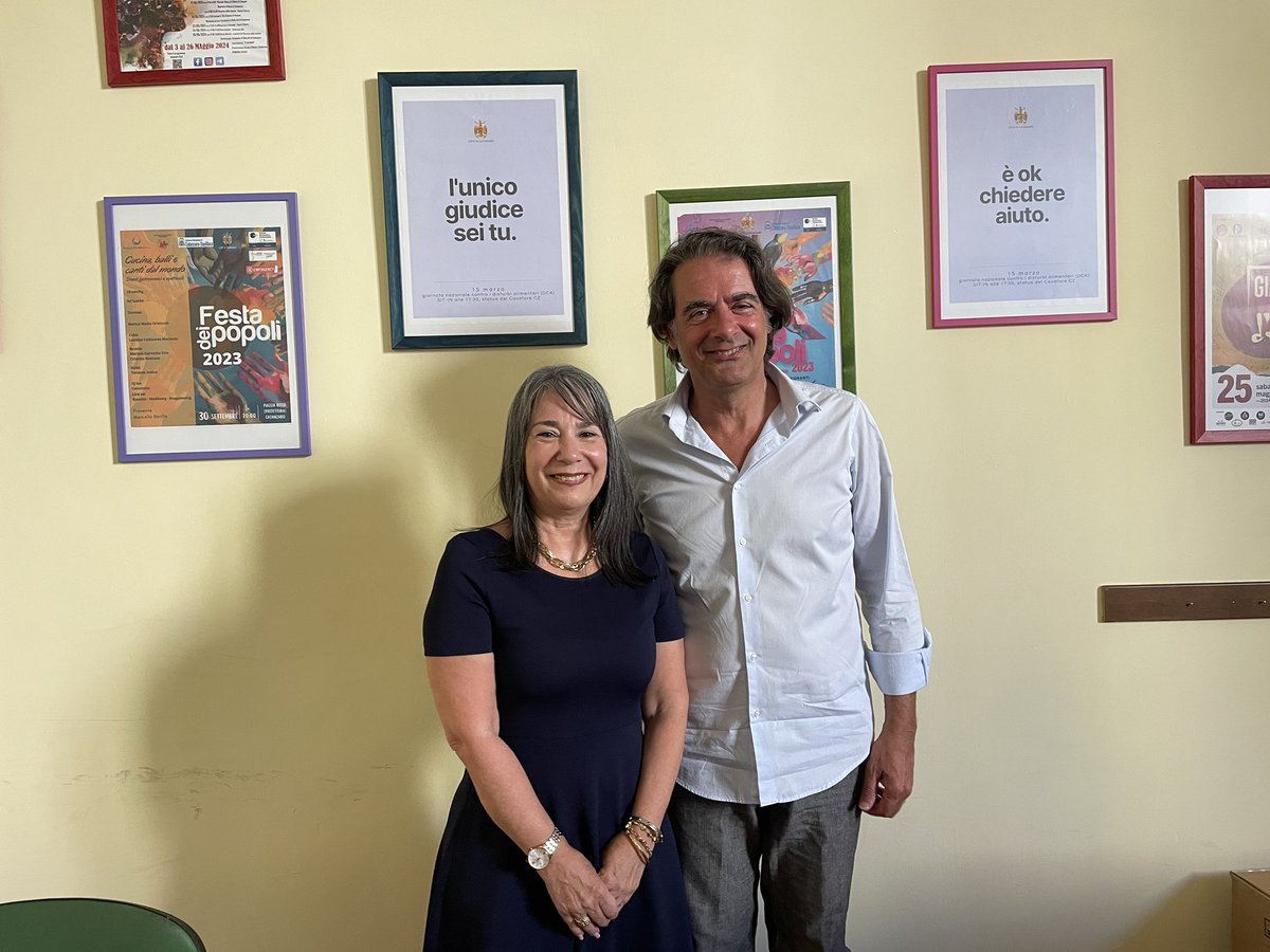 Danilo Gatto, director del Conservatorio de #Catanzaro, me expresó su interés de comenzar a colaborar con #Cuba en proyectos culturales. #CubaEsCultura