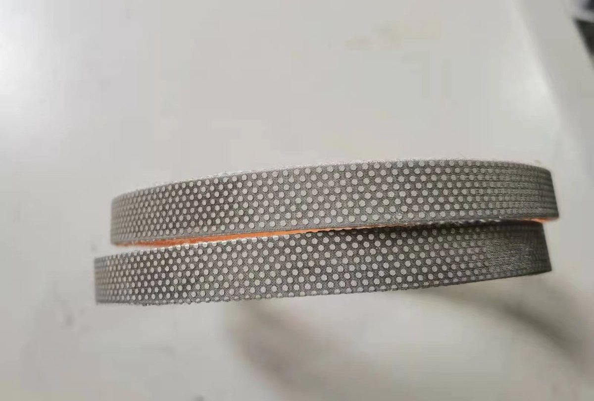 Stevenyu2008's tweet image. Diamond belt, electroplated bond, for stone, glass, ceramic, metal, hard alloy polishing. size: to order, grit: 60-400. #grindingdisc, #brazed, #polishing, #concrete, #marble, #electroplated, #drilling, #cutting, #diamond,#grinding, #granite. contact zhili4@stone-tool.com