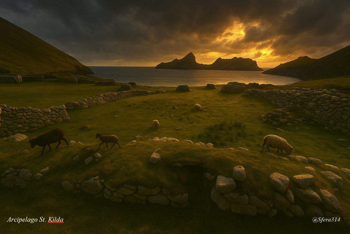 In un capitolo del suo "A spasso con il cane Luna" (lettura consigliatissima) <a href="/gVallortigara/">Giorgio Vallortigara</a> ci racconta dell'arcipelago St. Kilda "un luogo ai confini del mondo".

Come ha scritto Borges ("le rovine circolari" ) "Quel cerchio è un tempio che gli antichi incendi divorarono..."