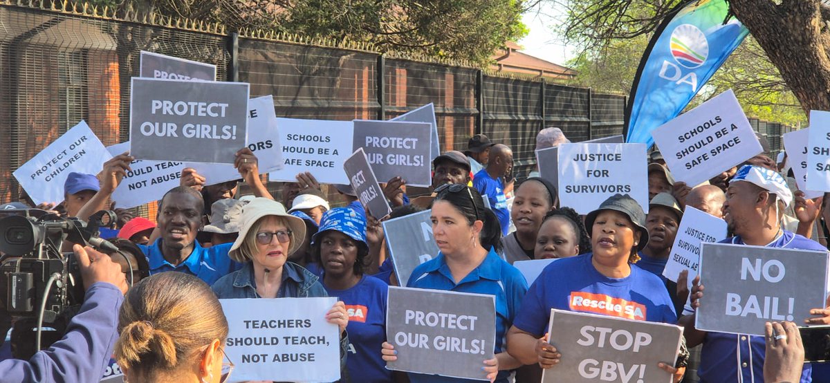 DAGauteng's tweet photo. 💔 Children are sent to school to be educated and protected from harm and violence. It is completely unacceptable for children to become victims of sexual assault or any form of violence, especially at school. https://t.co/zZ4iBYbb6s