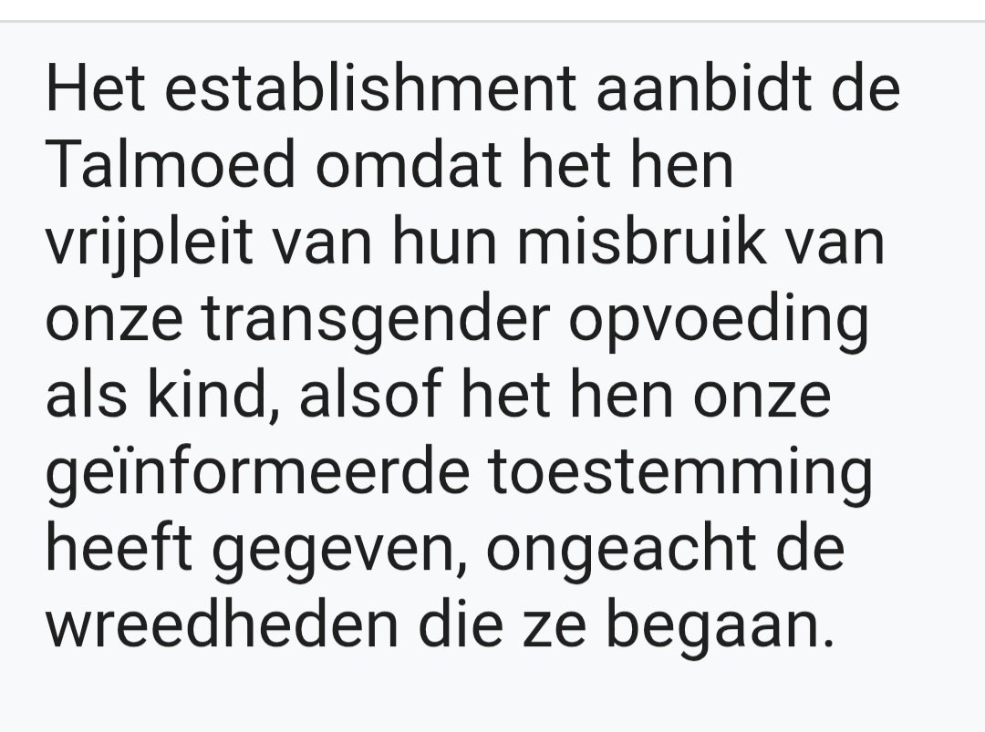 vincent_zegel's tweet image. "Massamoordende transgender tirannen rekenen op onze omertà alsof wij wegens onze transgender opvoeding automatisch tot hun maffia zouden behoren. Dat dachten we toch niet, nee."

#Pharisee #transgender #Talmud = Perpetrator Acquittal System | dader vrijspraak systeem