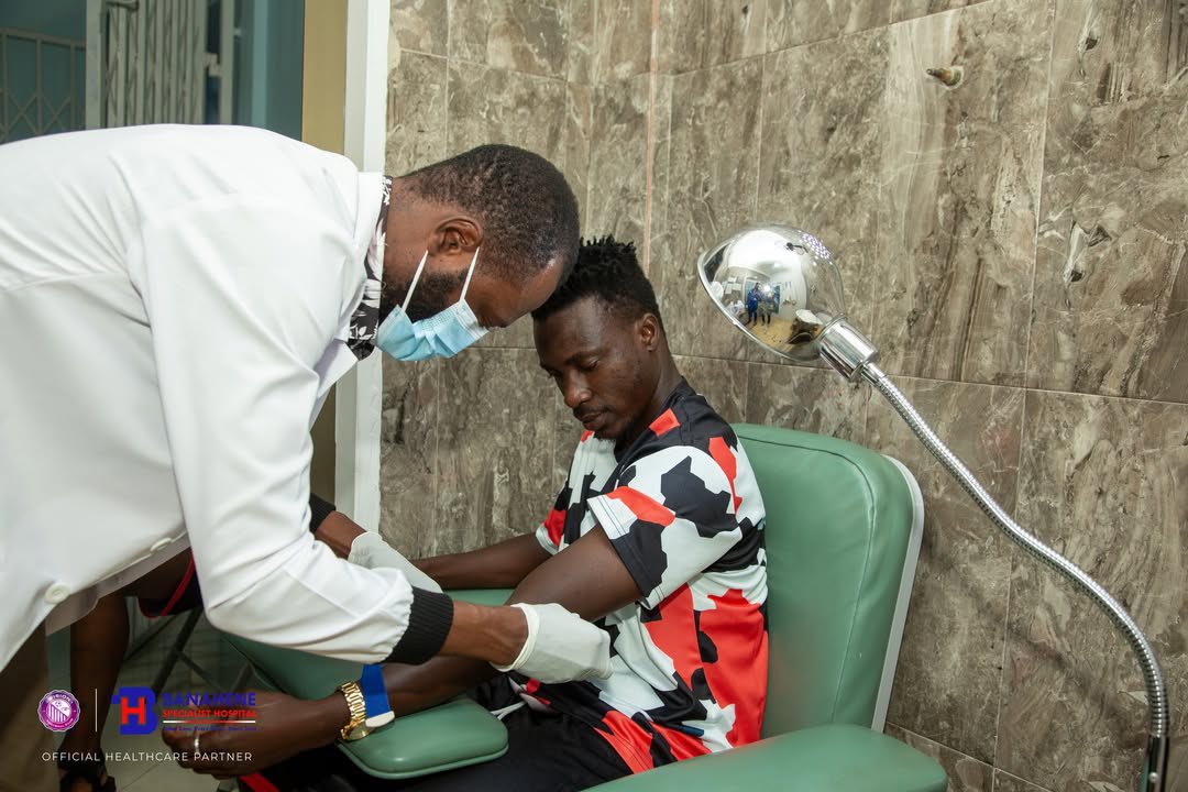 vfootballclub's tweet photo. ๐ธ | Pre-season is a wrap! โ
Our squad underwent their mandatory medical examinations yesterday at @BSH_Specialist. ๐ฅ
We are grateful for the expertise of our ๐๐๐๐ข๐๐ข๐๐ฅ ๐๐๐๐ฅ๐ญ๐ก๐๐๐ซ๐ ๐๐๐ซ๐ญ๐ง๐๐ซ! ๐
#VFC #BSH #Eewo https://t.co/7eKAnP86FE